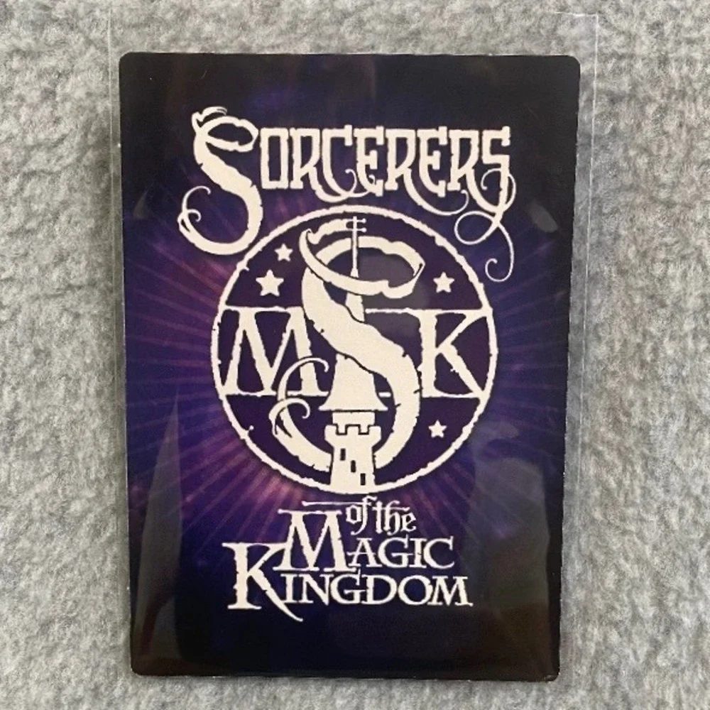 Disney Sorcerers Magic Kingdom Card  Blue Lumiere Candle Blast 48/70 EUC